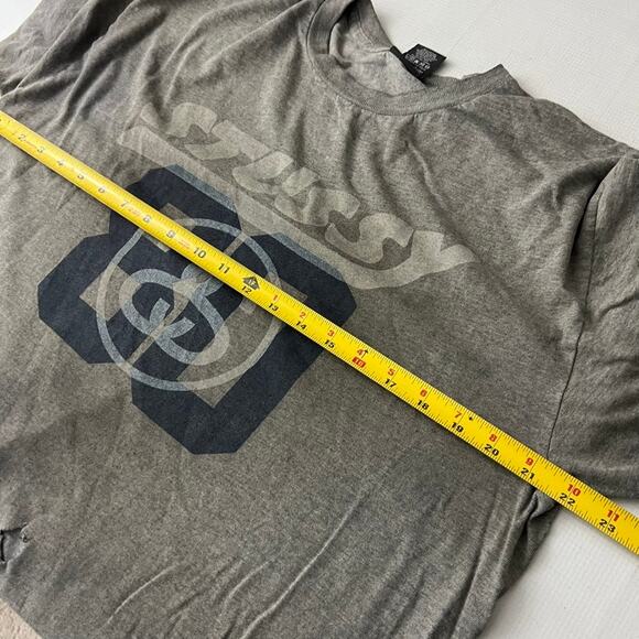 Stussy Vintage T Shirt Thrashed Holed Stained Men Size Large - Picture 3 of 13